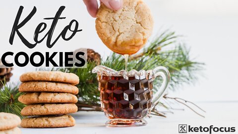 The Best Keto Cookie Recipe!! KETO MAPLE BACON COOKIES Keto Christmas Cookies