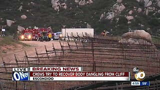 Man dies after fall from Escondido cliff
