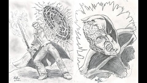 HARRY DRESDEN + DEADPOOL! - Special Pencil Drawings for My Backers