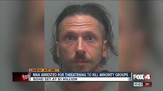 Man arrested for threatening to kill minority groups
