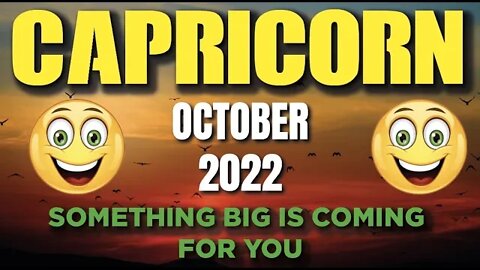 Capricorn ♑️ 😍 SOMETHING BIG IS COMING FOR YOU😍 Horoscope for Today OCTOBER 2022 ♑️ Capricorn tarot