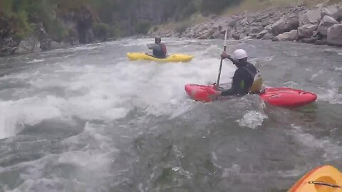 Visually impaired kayaker takes on Idaho Rapids with his son