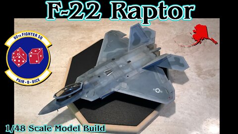 Building the Hasegawa 1/48th Scale F-22 “Raptor” Fighter Jet
