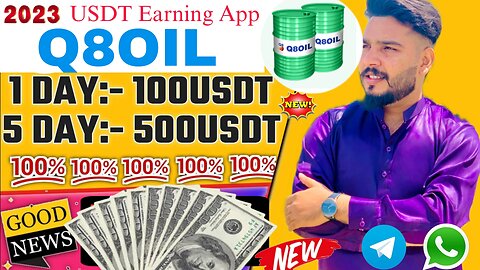 Q8 Kuwait Petroleum/Best USDT income website | New USDT income platform in 2023 |Junior Sir