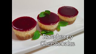 MINI CHEESECAKES | How To Make Mini Raspberry Cheesecakes