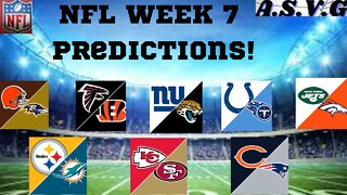 NFL PREDICTIONS - WEEK 7