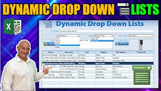How To Create Dynamic & Dependent Drop Down Lists In Excel [Free Download + Training]
