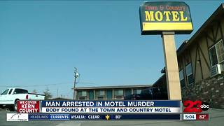 Man arrested in motel murder