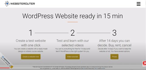 WordPress website now - Get your website in 12-15 minutes