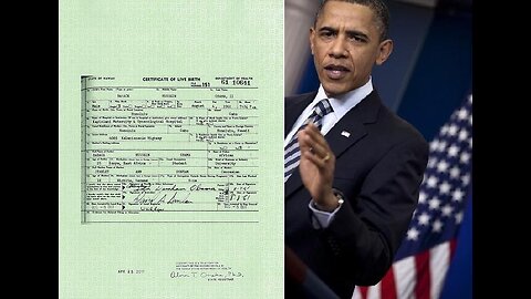 Obama’s fraudulent Birth Certificate being exposed to the world
