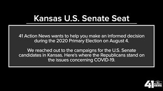 Candidates for U.S. Senate - Kansas on COVID-19