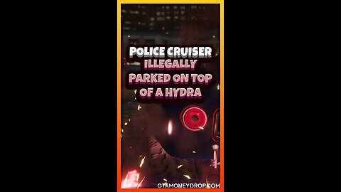 Police cruiser illegally parked on a hydra jet | Funny #gtaonline clips Ep 470 #gtamods #gtamoney