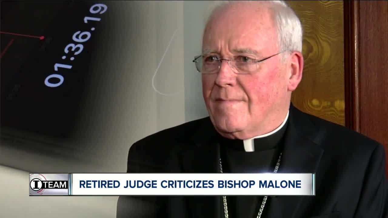 Retired State Supreme Court judge has strong words for Bishop Malone