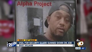Vigil for guard killed at homeless shelter