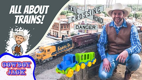 Learn All About Trains | Cowboy Jack | Educational Videos for Kids