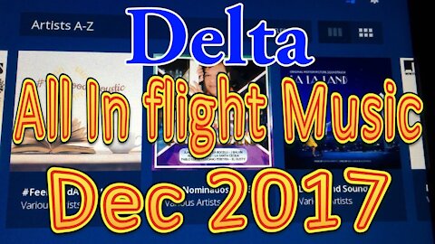 Delta’s All In flight Music for December 2017