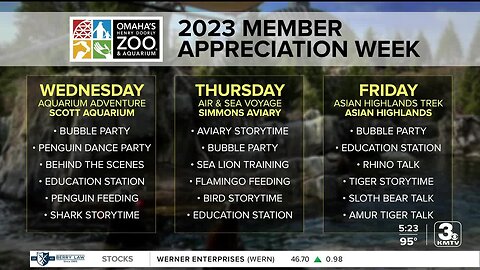 Omaha's Henry Doorly Zoo and Aquarium celebrates Member Appreciation Week