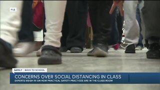 Concerns over social distancing in class