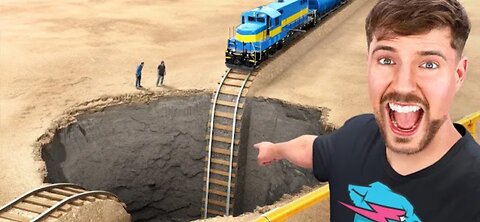 Train Vs Giant Pit