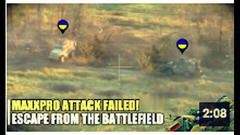 Failed Ukrainian attack by reckless American Maxxpro driver