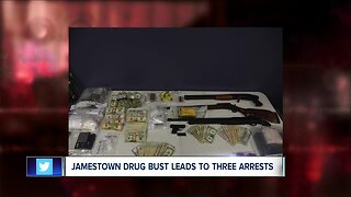 Three arrested, guns, drugs, ammunition and cash seized in Jamestown