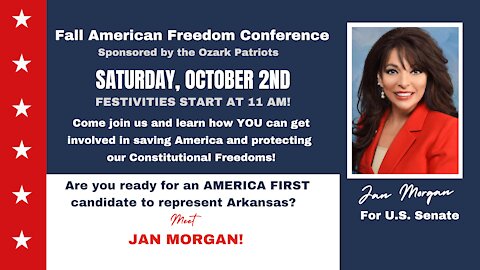 Jan Morgan for U.S. Senate at the Fall American Freedom Conference