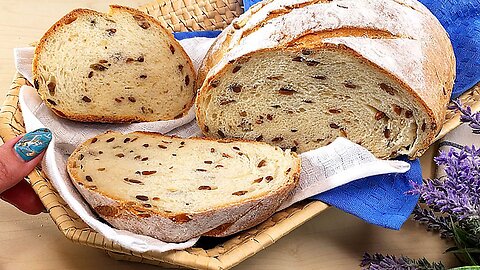 I don't buy bread anymore! A new recipe for bread with seeds in 10 minutes It's easy!