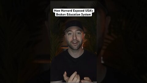 How Harvard EXPOSED America’s Broken Education System 🇺🇸 #harvard #education #college #middleeast