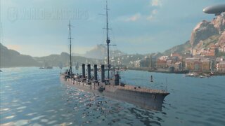 World Of Warships Gameplay #14 CHIKUMA JAPAN Tier II Cruiser
