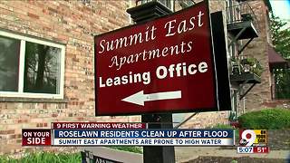 Roselawn neighbors clean up after flooding
