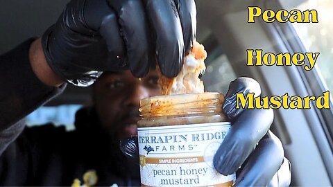 Pecan Honey Mustard Popeyes Chicken and a PorkChop