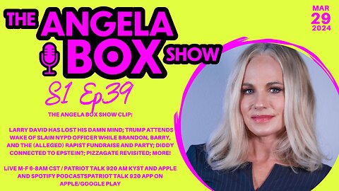 The Angela Box Show - 3/29/24 -Trump Honors Slain Cop While Biden Parties; Pizzagate Revisited; MORE