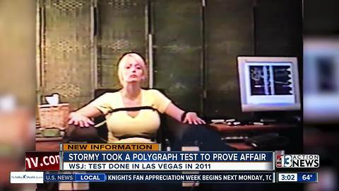 Photo of Stormy Daniels polygraph test