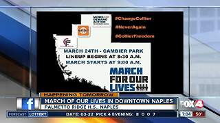 Students planning to march in downtown Naples Saturday