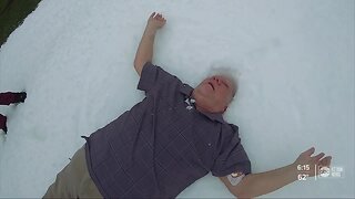 Community grants Tampa veteran's wish to make snow angel