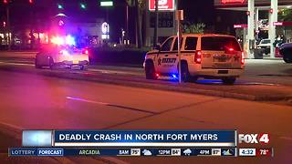 One dead in North Fort Myers crash Sunday night