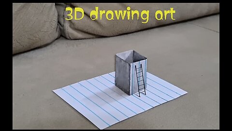 easy 3d drawing on paper for beginner