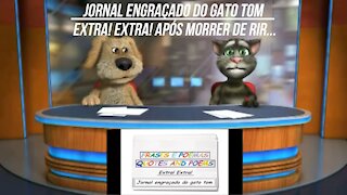 Jornal engraçado do gato tom: Após morrer de rir... [Frases e Poemas]