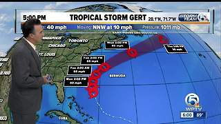 Tropical Storm Gert forms in the Atlantic