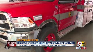 Crash investigation in Anderson Township