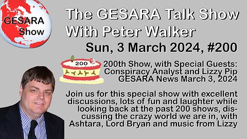 2024-03-03 GESARA Talk Show 200th Anniversary - Sunday