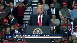 President Trump fires up Green Bay crowd during MAGA rally