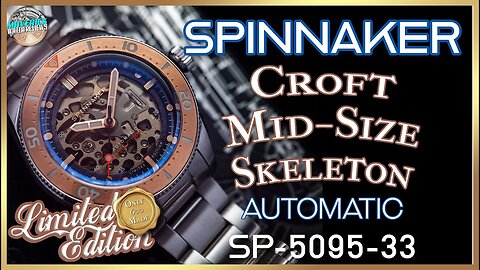 Get One Oct 7th! | Spinnaker Croft Mid-Size Limited Edition 150m Automatic SP-5095-33 Unbox & Review
