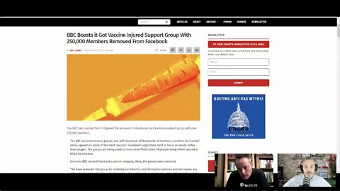 Dr. Niall McCrae - BBC removes vaccine injured support group from Facebook