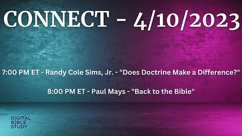 CONNECT - Randy Sims and Paul Mays - 4/10/2023