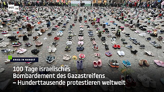 100 Tage israelisches Bombardement des Gazastreifens – Hunderttausende protestieren weltweit