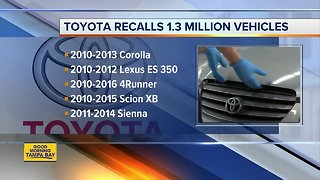 Toyota recalls another 1.7M vehicles to fix air bags