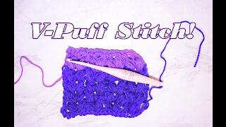 How to Crochet the V Puff Stitch