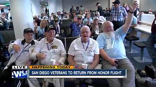 Honor Flight veterans head back to San Diego after weekend in D.C.