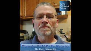 20201125 The Distinction - The Daily Summation